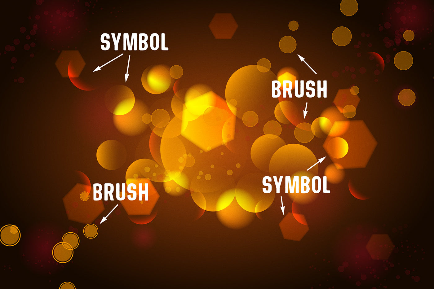 Bokeh Brushes and Symbols for Adobe Illustrator
