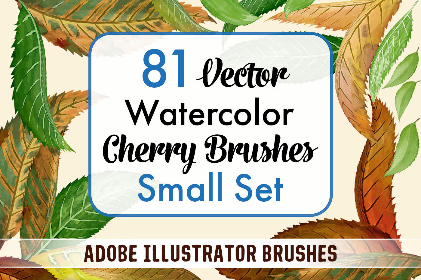 Bundle - Leaves Brushes Small Set - Adobe Illustrator Brushes