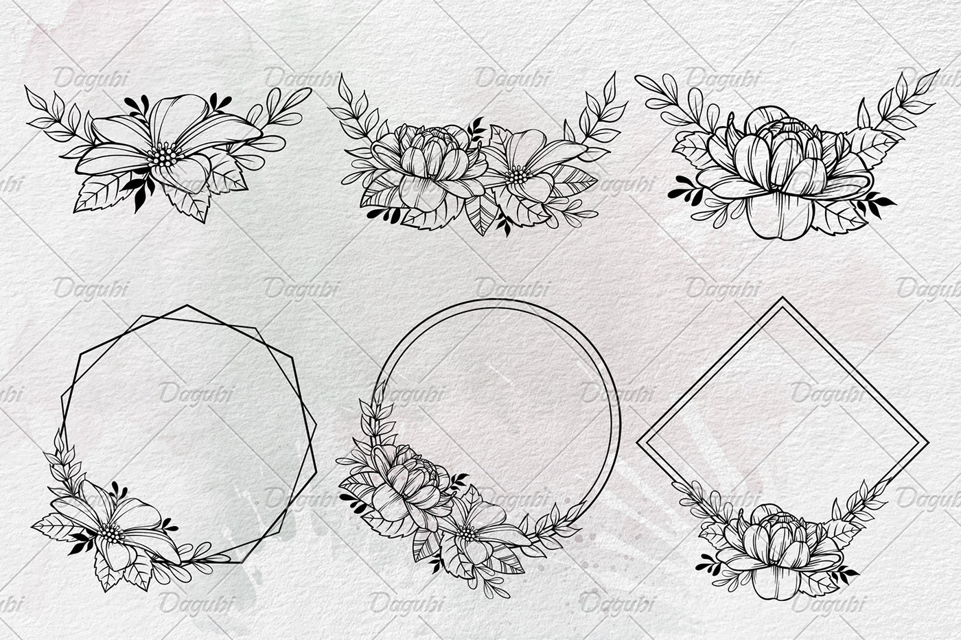 Florals and Wildflowers Line Art Vol. 2