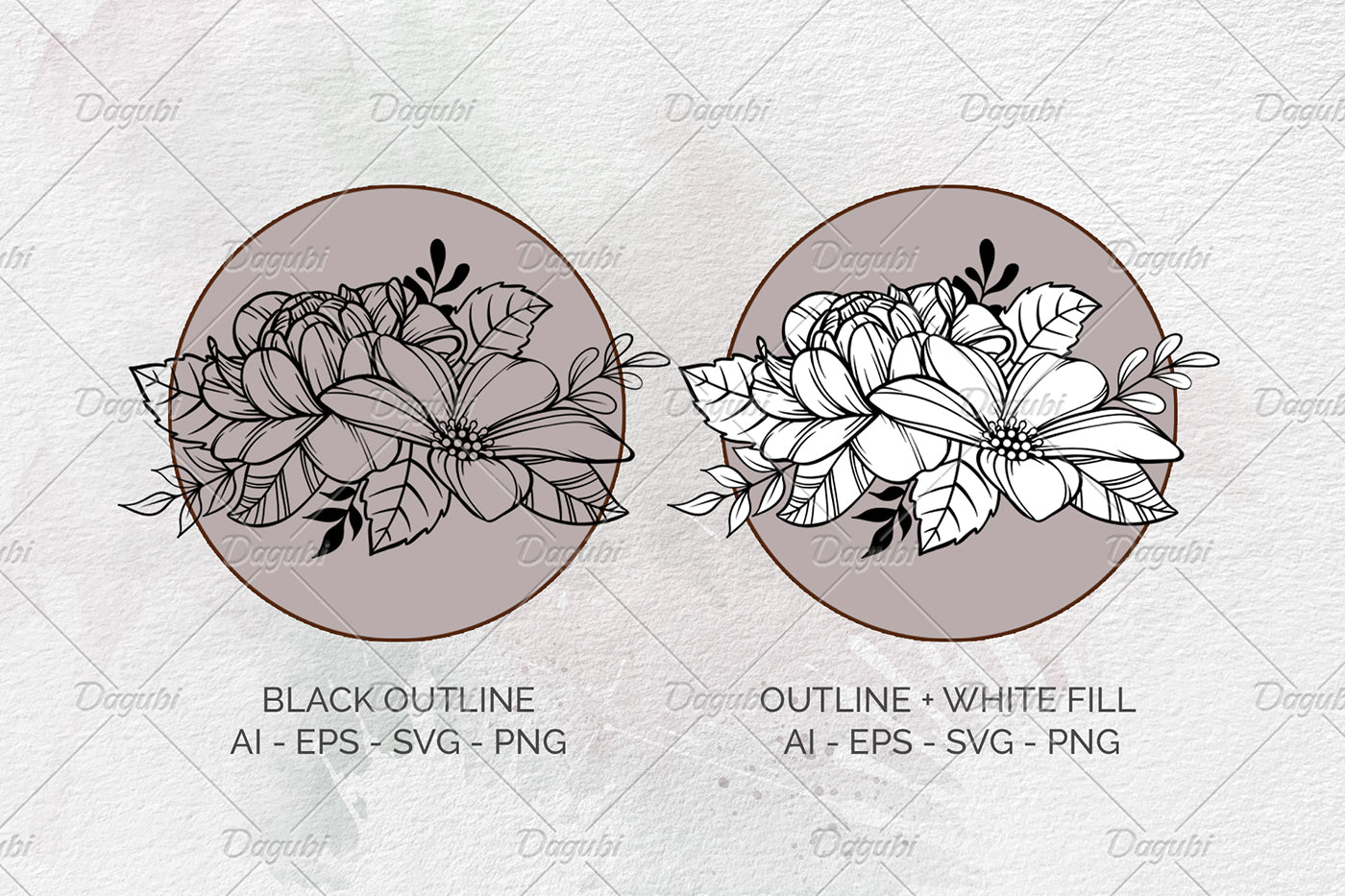 Florals and Wildflowers Line Art Vol. 2