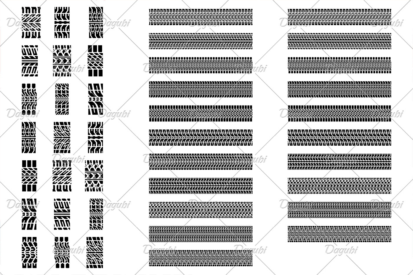 Graffiti Tire Track Brushes for Adobe Illustrator