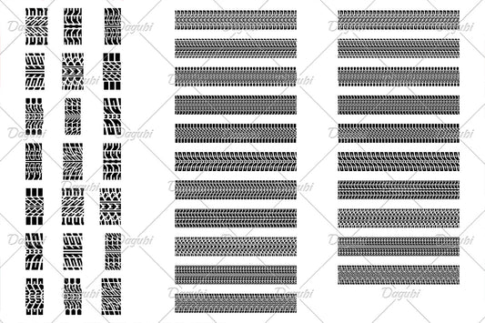 Graffiti Tire Track Brushes for Adobe Illustrator