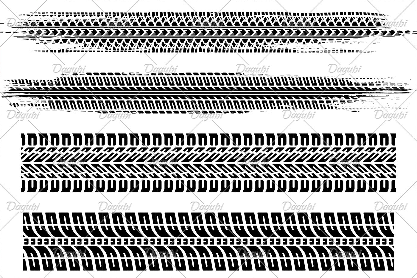 Graffiti Tire Track Brushes for Adobe Illustrator