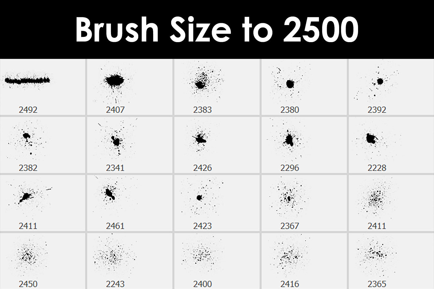Inc Splatter - Photoshop Brushes