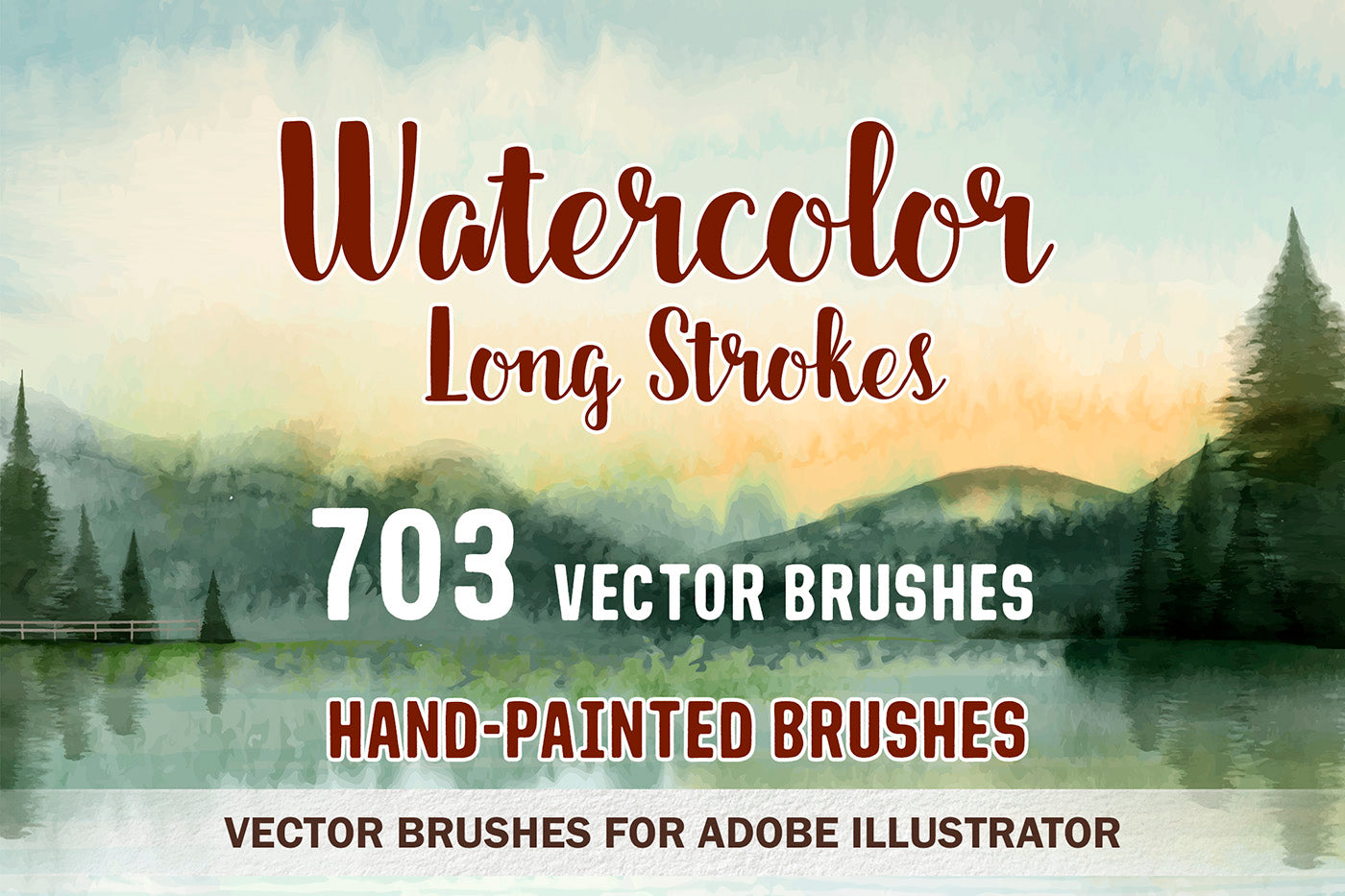Bundle - Ai Stamps & Strokes - Adobe Illustrator Brushes