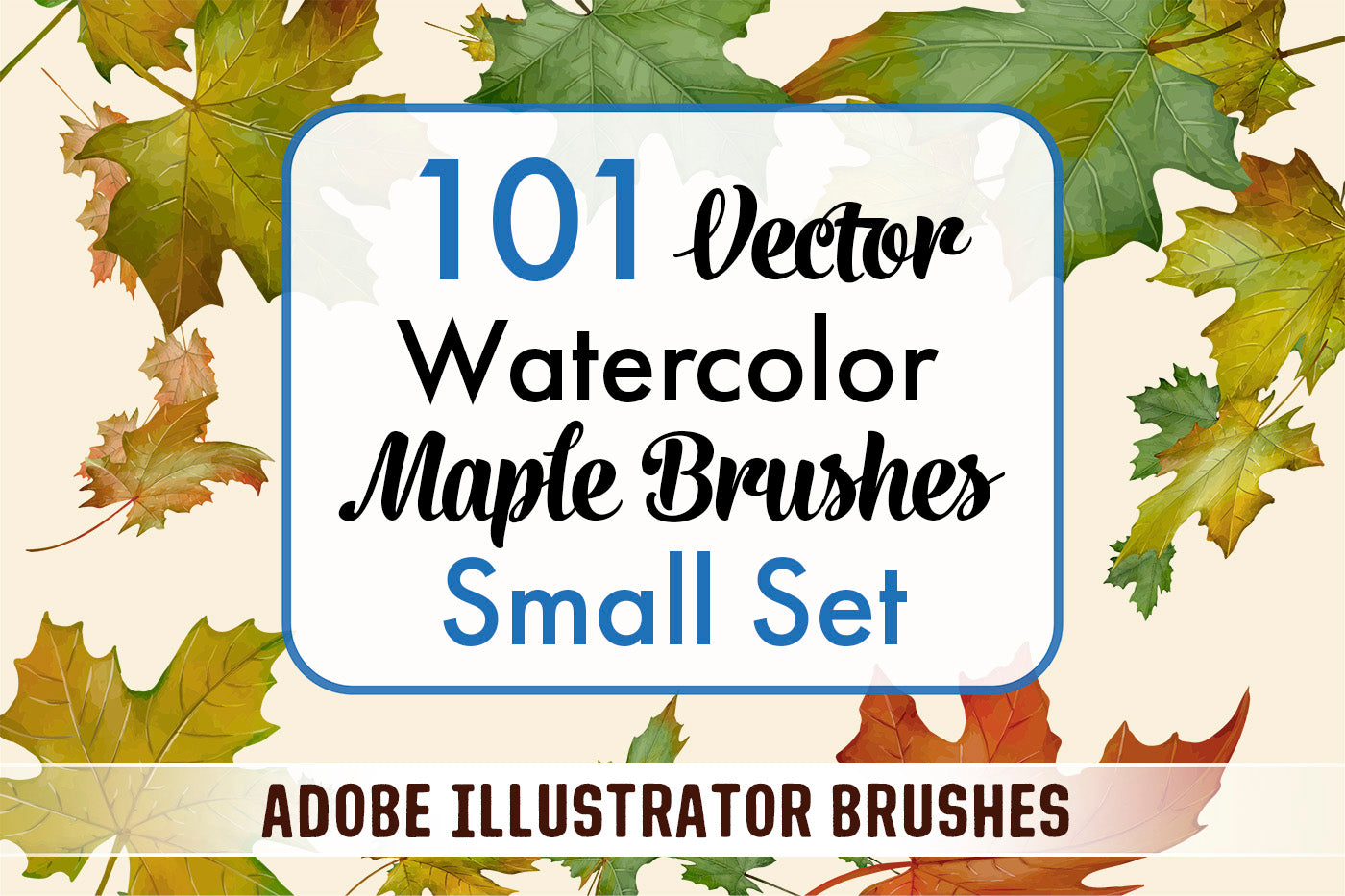 Bundle - Leaves Brushes Small Set - Adobe Illustrator Brushes