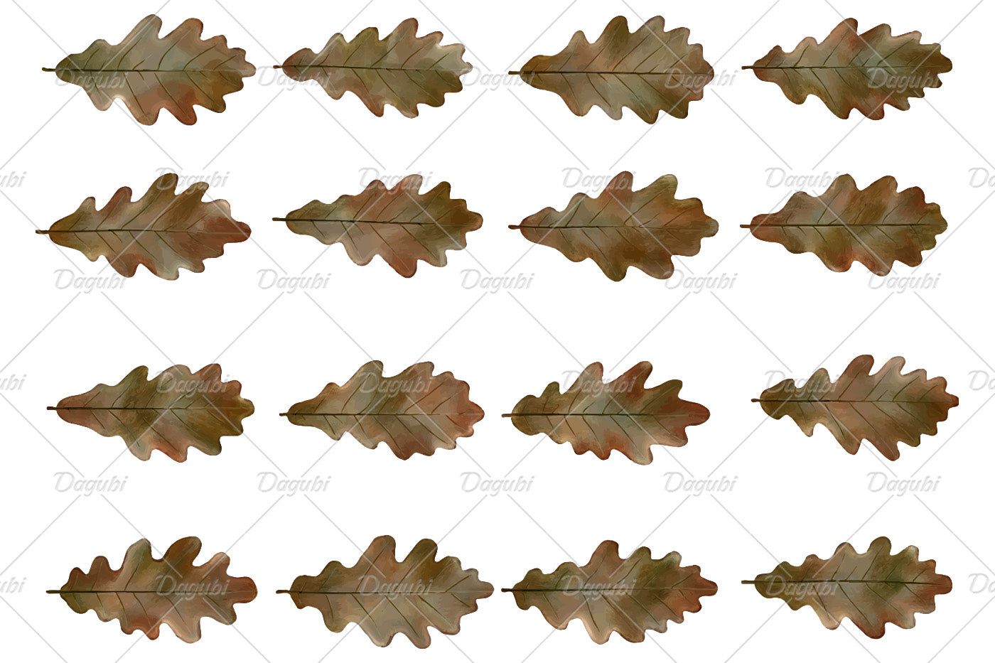 Oak Brushes Big Set - Illustrator Brushes