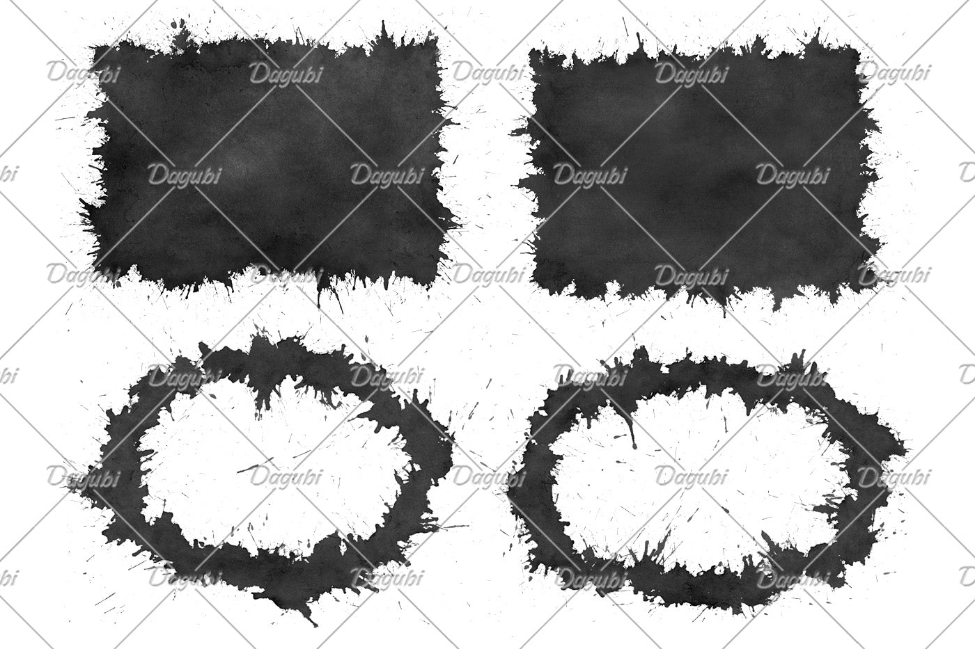 Splatter Shapes - Photoshop Brushes