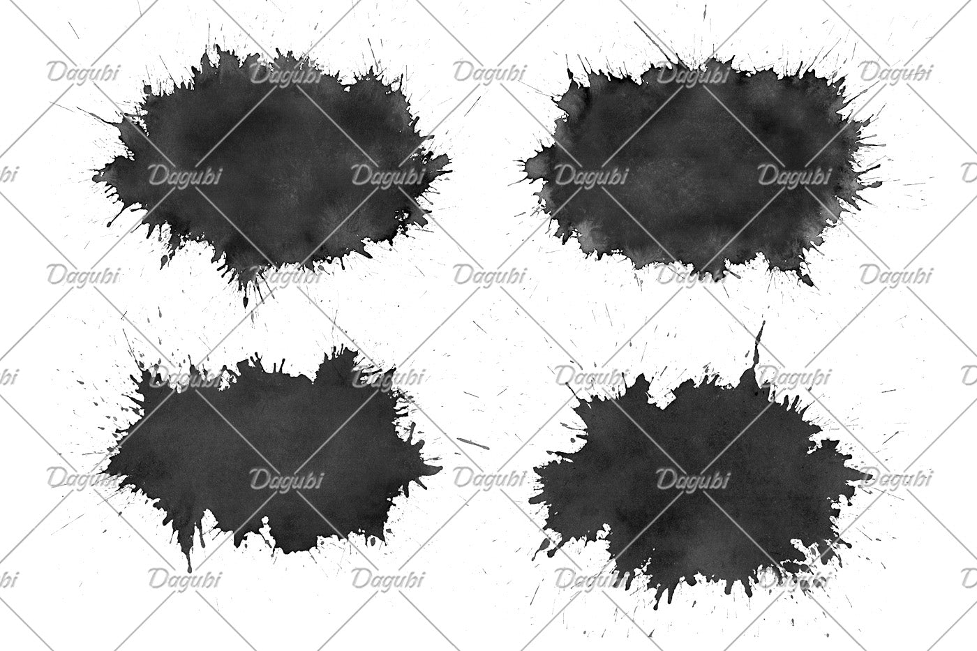 Splatter Shapes - Photoshop Brushes