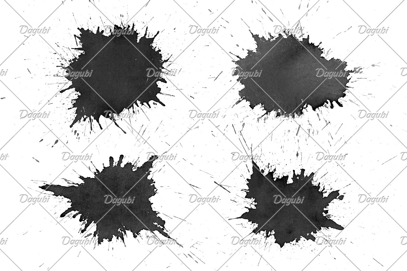 Splatter Shapes - Photoshop Brushes