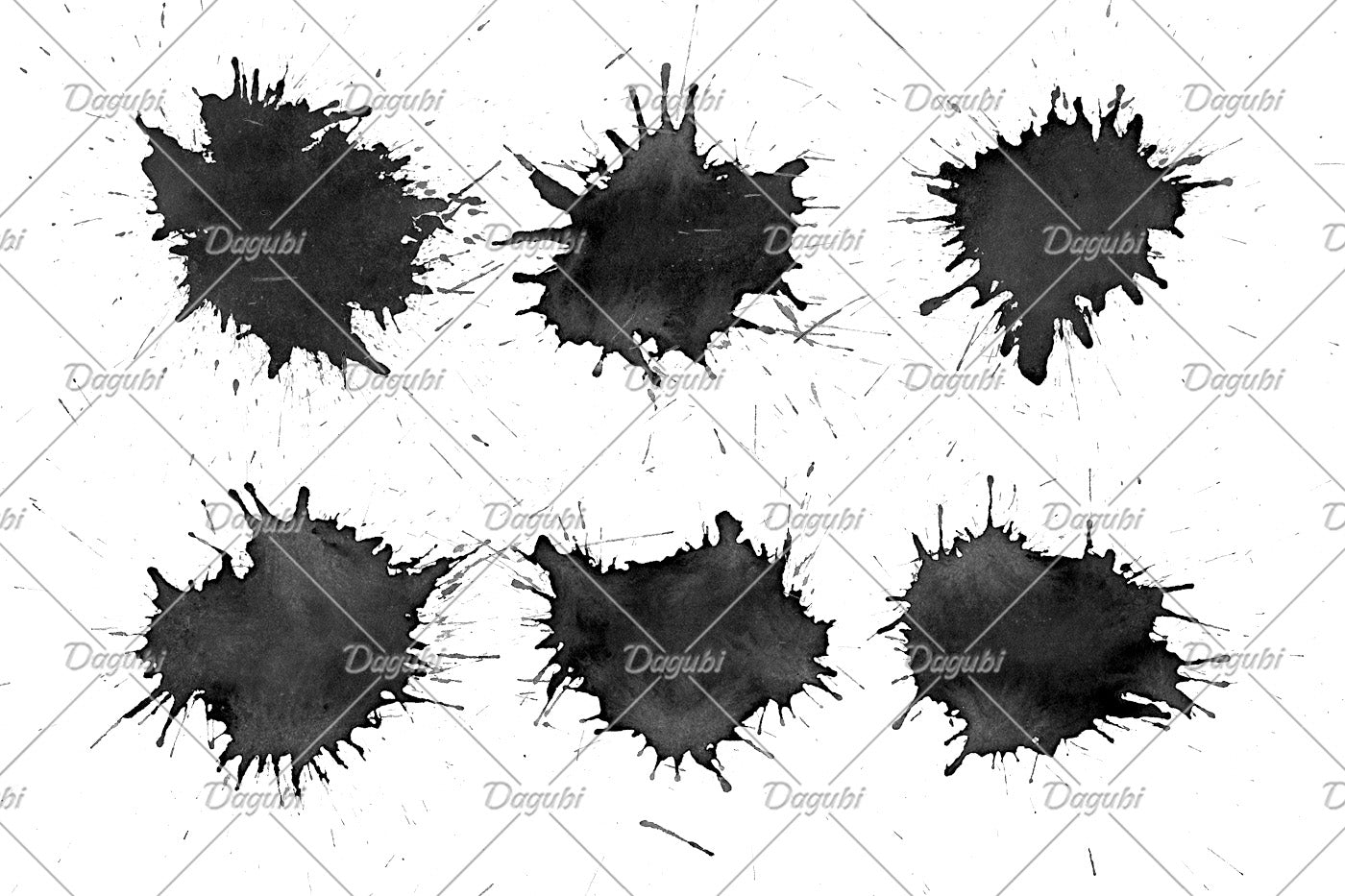 Splatter Shapes - Photoshop Brushes