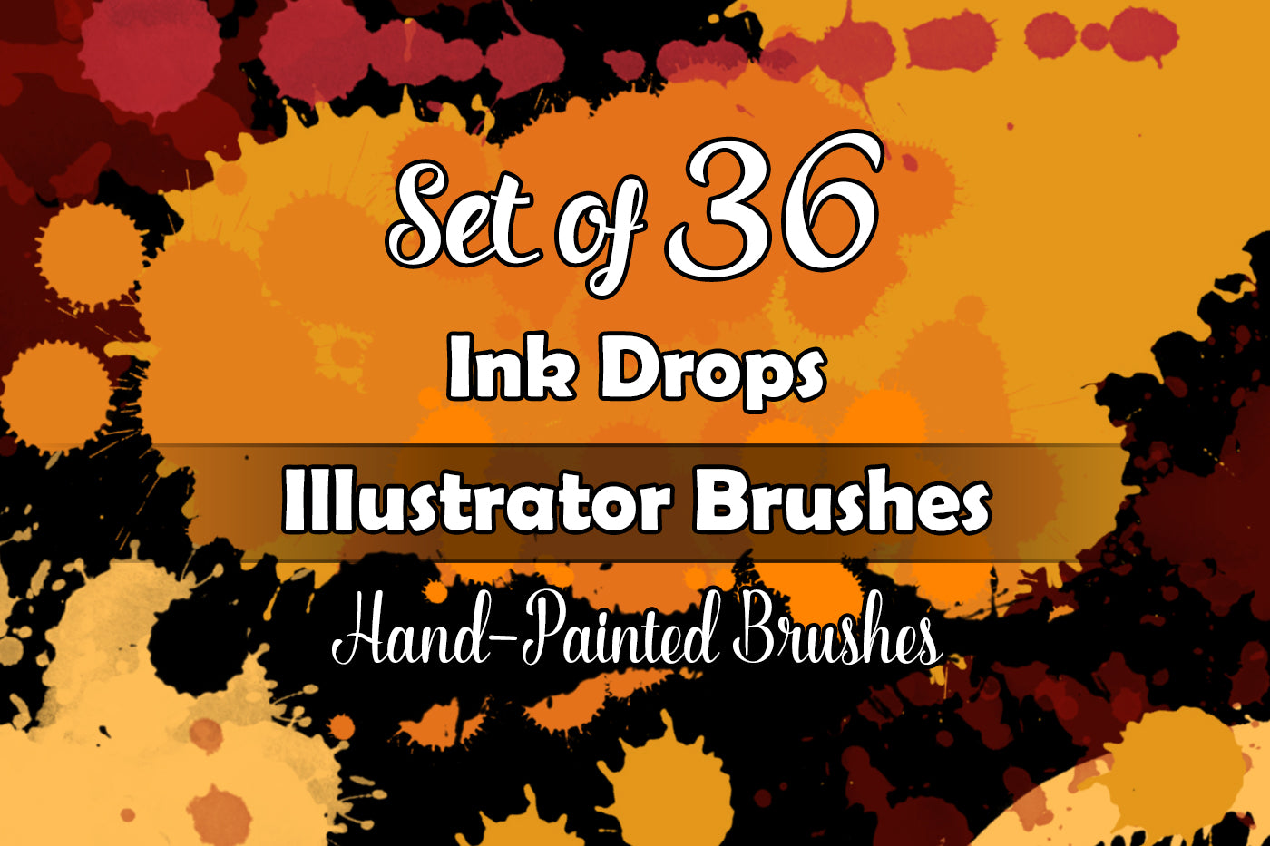 Bundle - Adobe Illustrator Vector Splatter Brushes