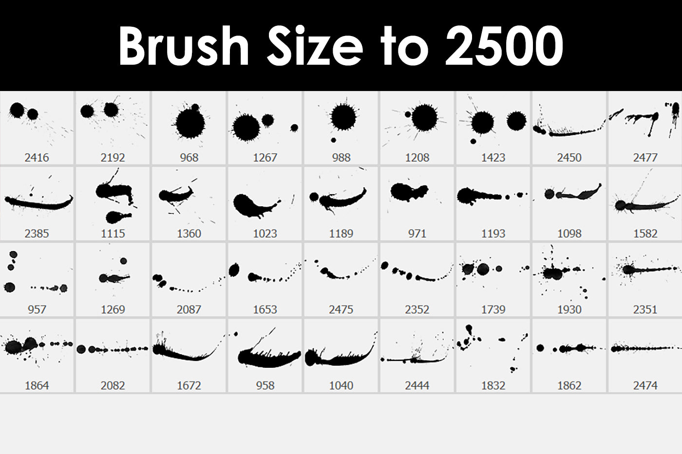 Photoshop Splash Brushes 01