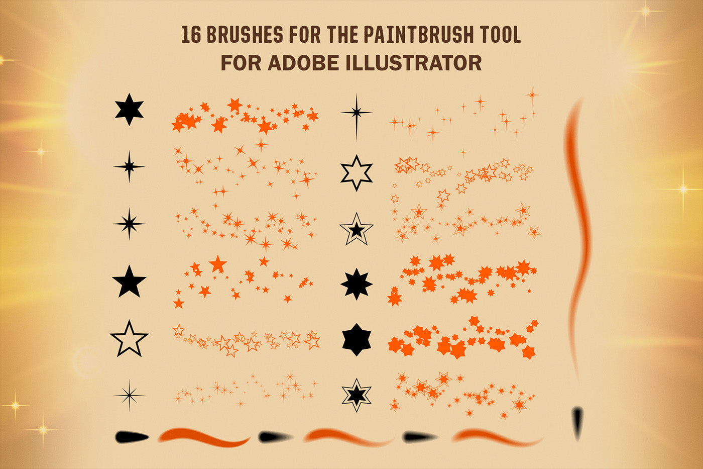 Star Brushes and Symbols for Adobe Illustrator