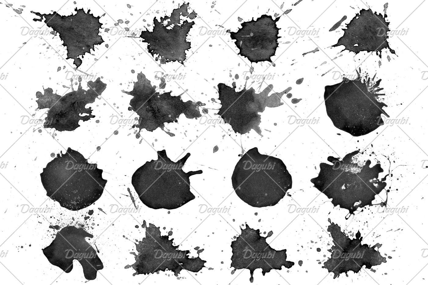 Watercolor Splatter - Photoshop Brushes