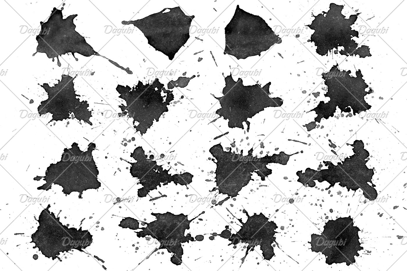 Watercolor Splatter - Photoshop Brushes