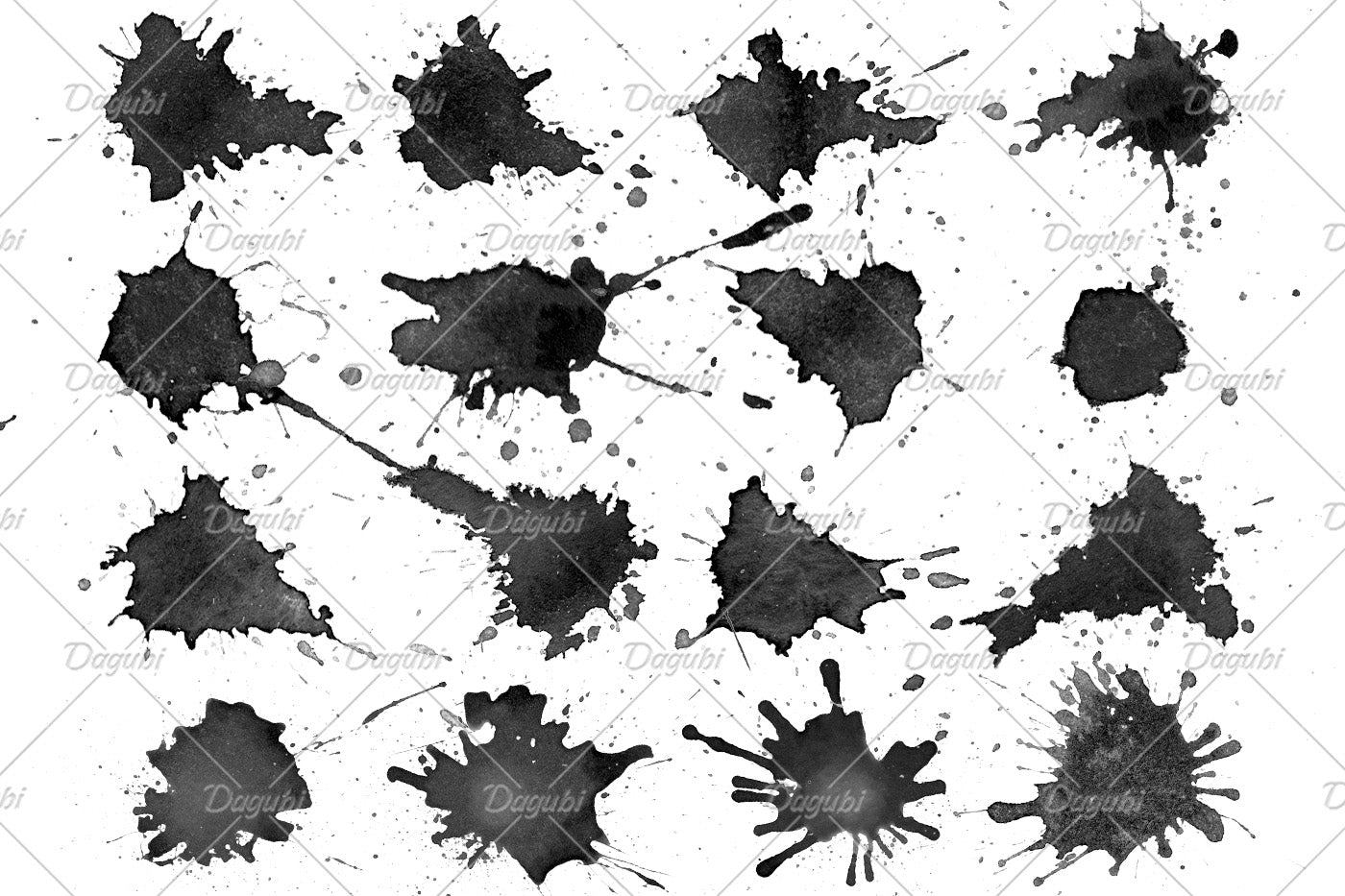 Watercolor Splatter - Photoshop Brushes