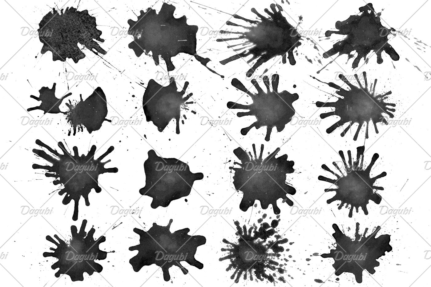 Watercolor Splatter - Photoshop Brushes