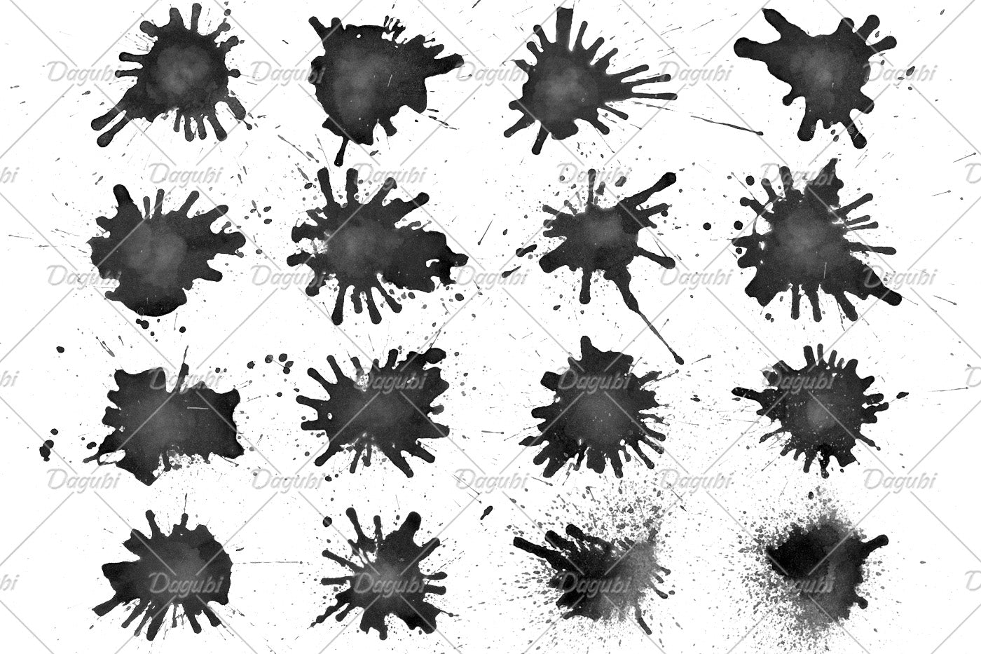 Watercolor Splatter - Photoshop Brushes