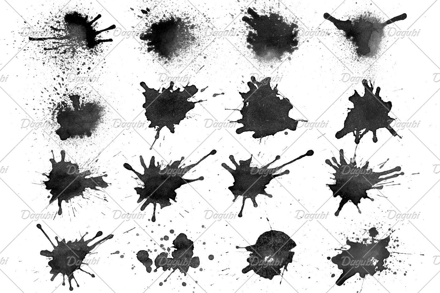 Watercolor Splatter - Photoshop Brushes