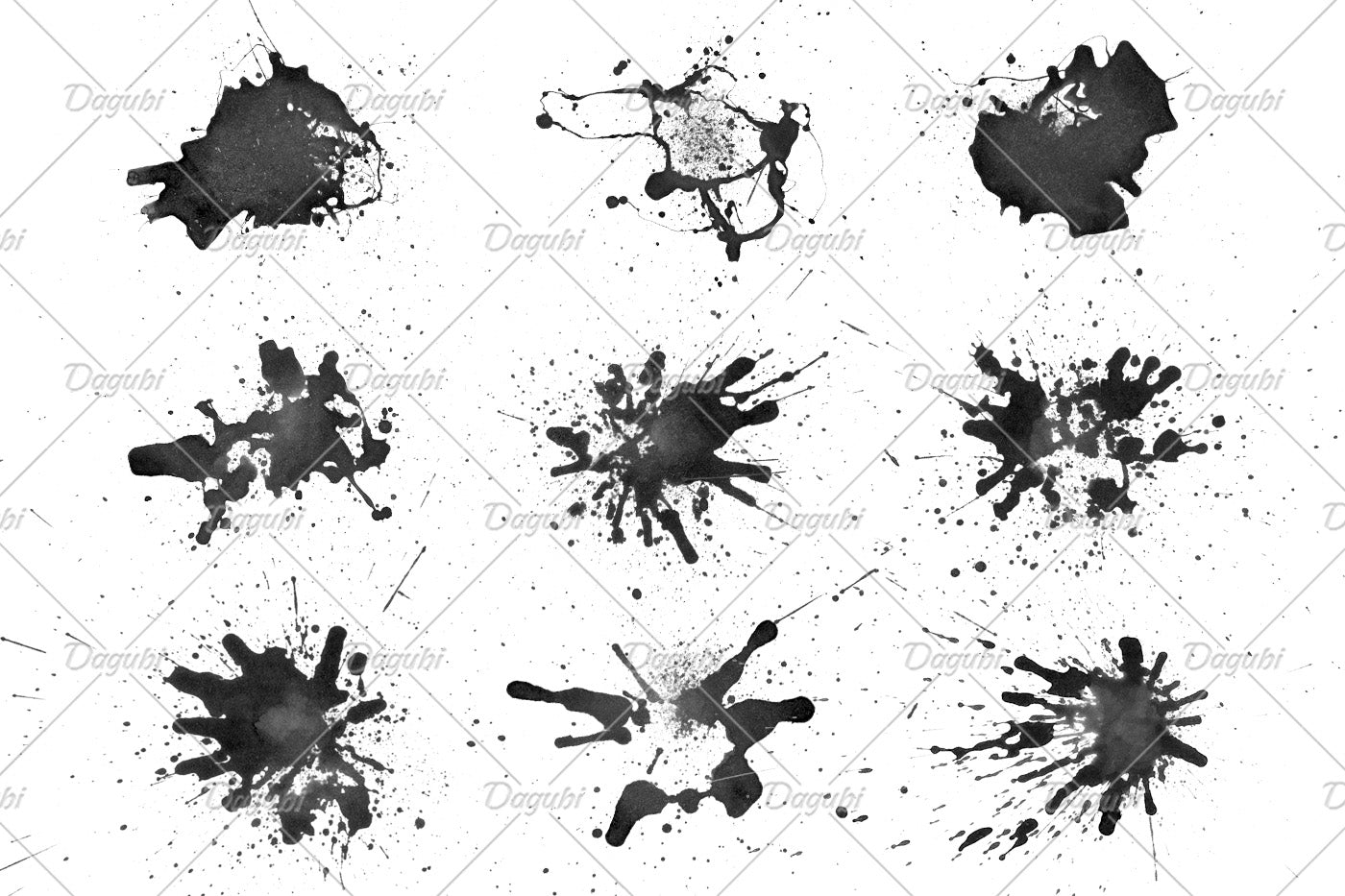 Watercolor Splatter - Photoshop Brushes