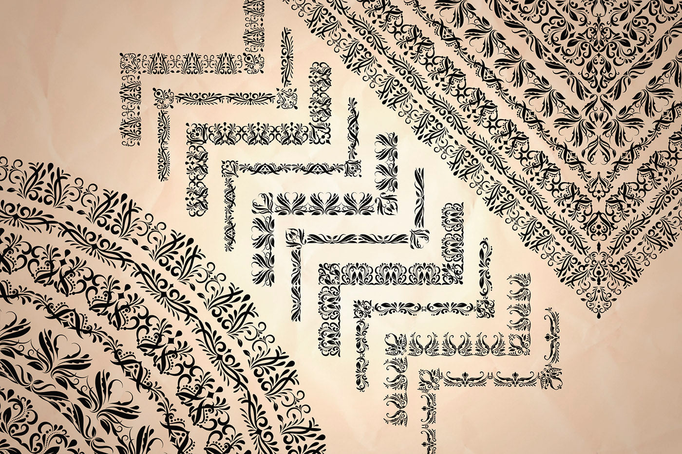 Calligraphic Pattern Brushes for Adobe Illustrator