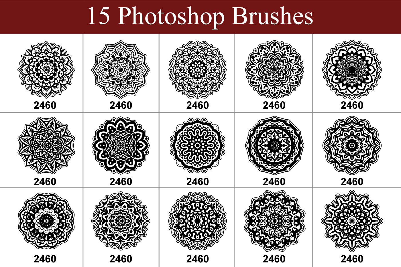 Lace Pattern Brushes and Symbols for Illustrator and Photoshop