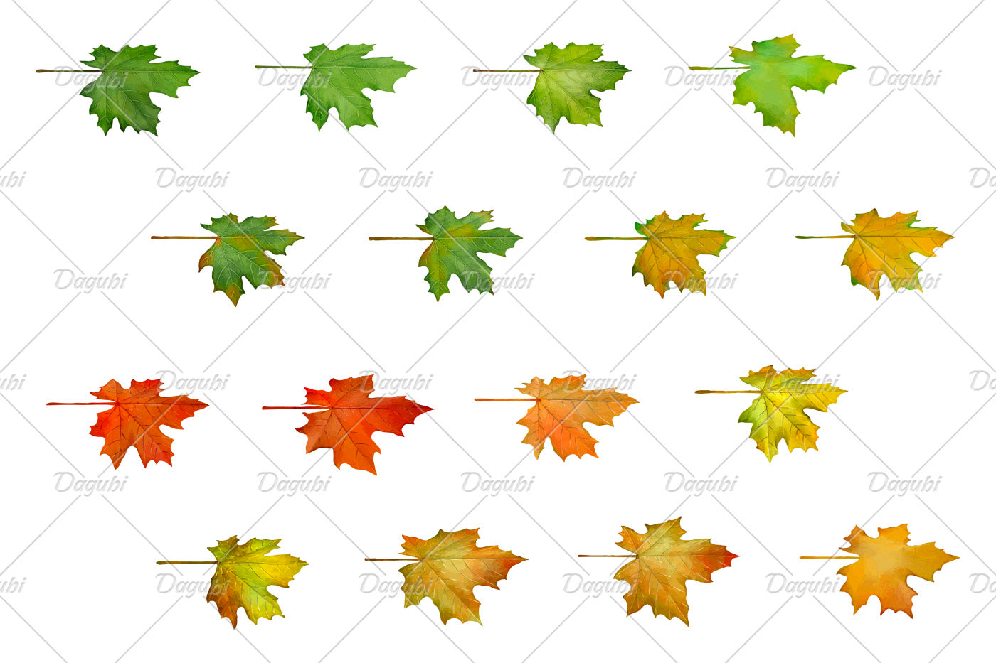 Maple Brushes Small Set - Illustrator Brushes