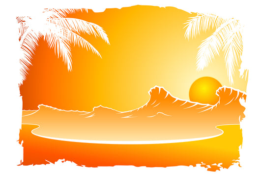 Sunset at the Beach Vector
