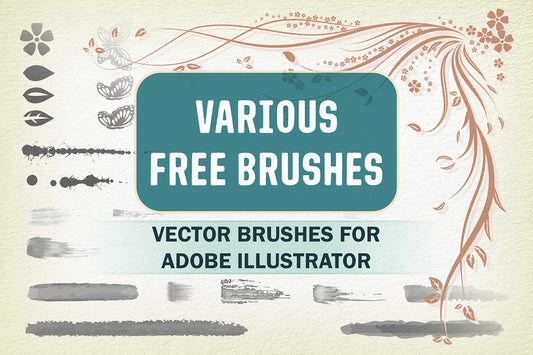 Various Free Brushes for Illustrator