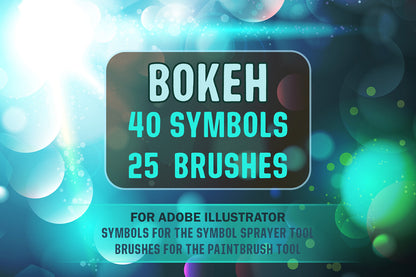 Bundle - Stars - Light - Bokeh Brushes and Symbols for Adobe Illustrator