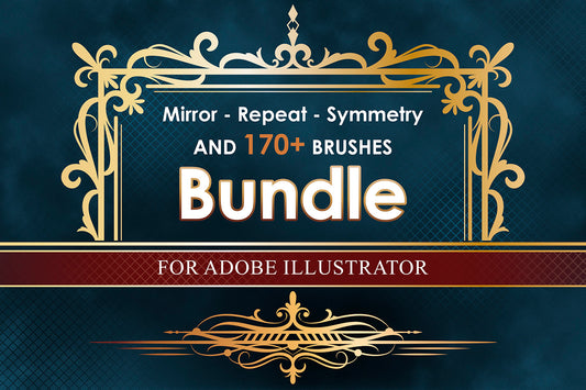 Bundle - Mirror Repeat Symmetry Template and Brushes