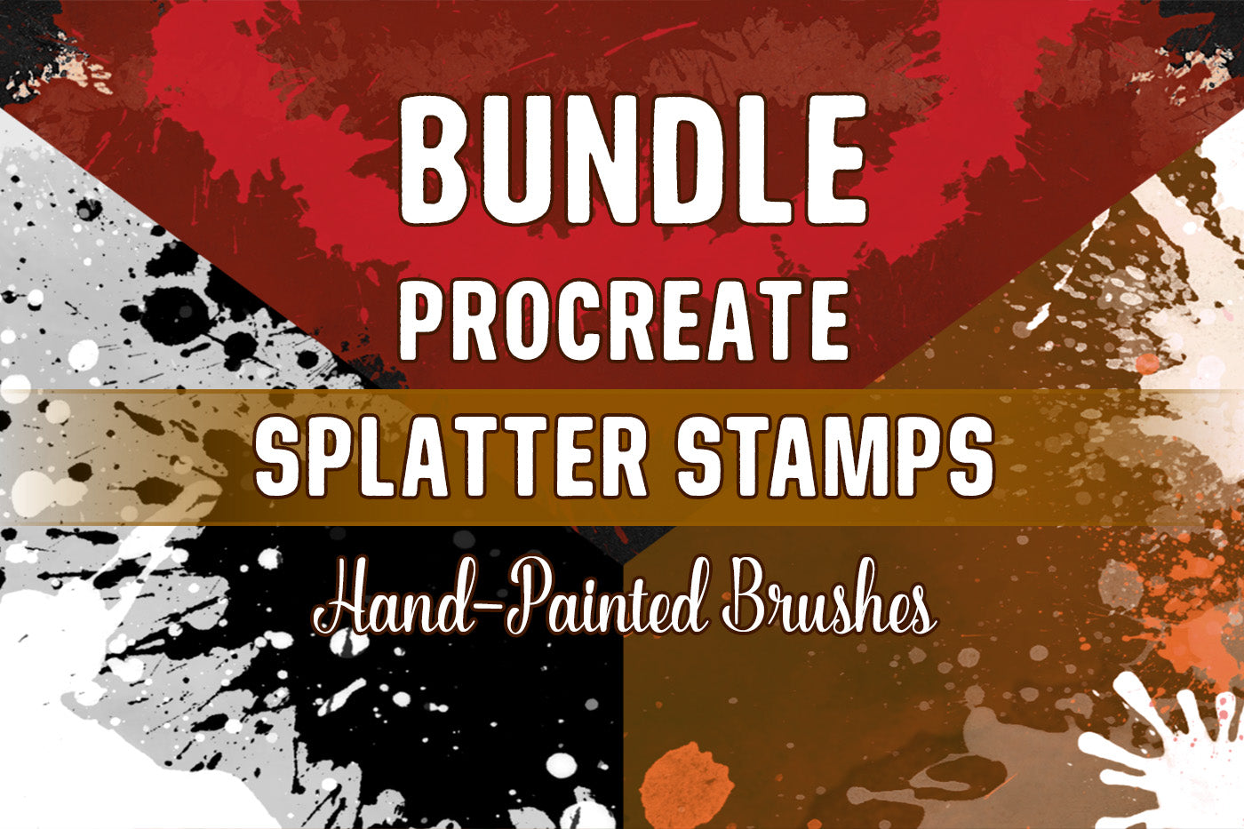 Bundle - Procreate Splatter Stamps