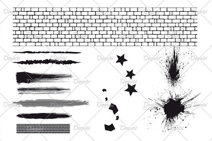 Graffiti Inc Splash Brushes for Adobe Illustrator