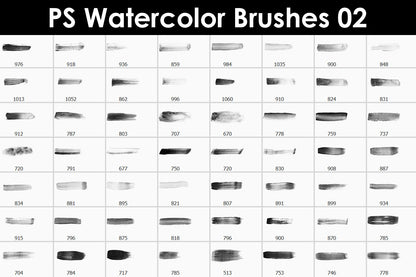 Photoshop Watercolor Brushes 02