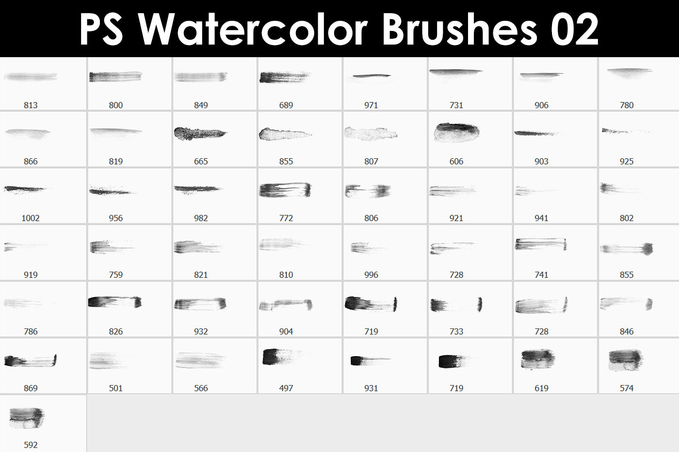 Photoshop Watercolor Brushes 02