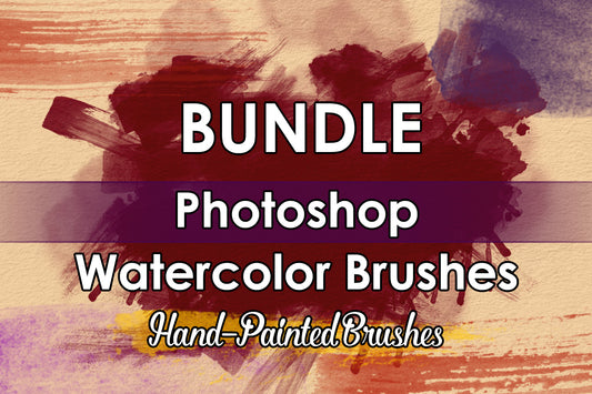 Bundle - Photoshop Watercolor Brushes 01-02