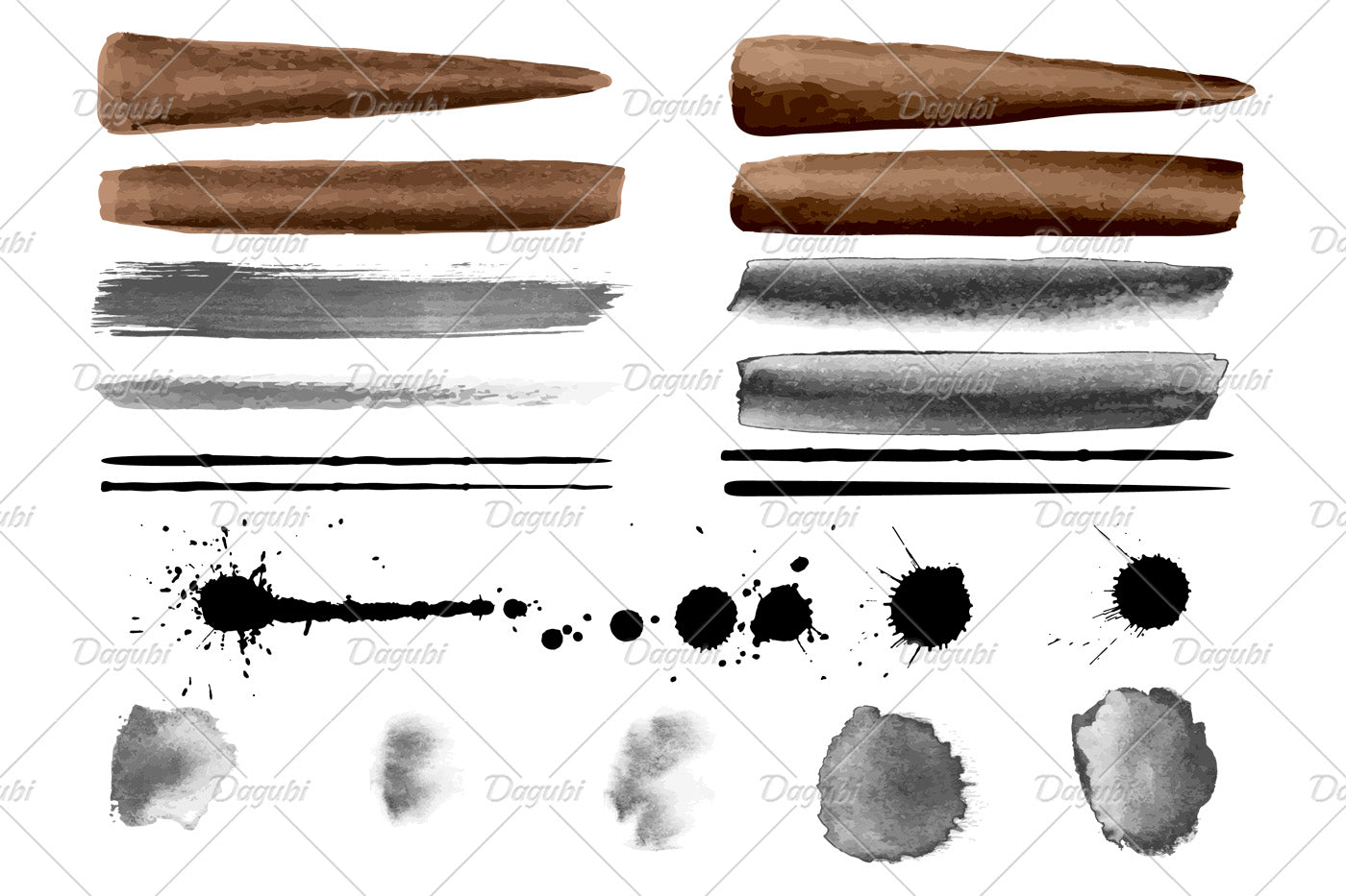 Walnut Brushes Big Set - Illustrator Brushes