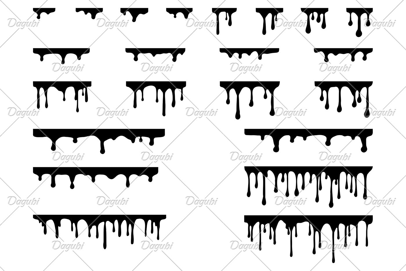 Dripping Inc Brushes for Adobe Illustrator