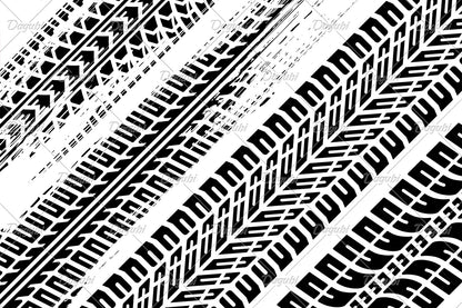 Graffiti Tire Track Brushes for Adobe Illustrator