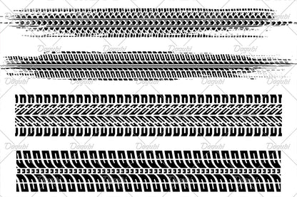 Graffiti Tire Track Brushes for Adobe Illustrator