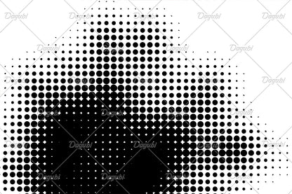 Halftone Grunge Dot Brushes for Adobe Illustrator