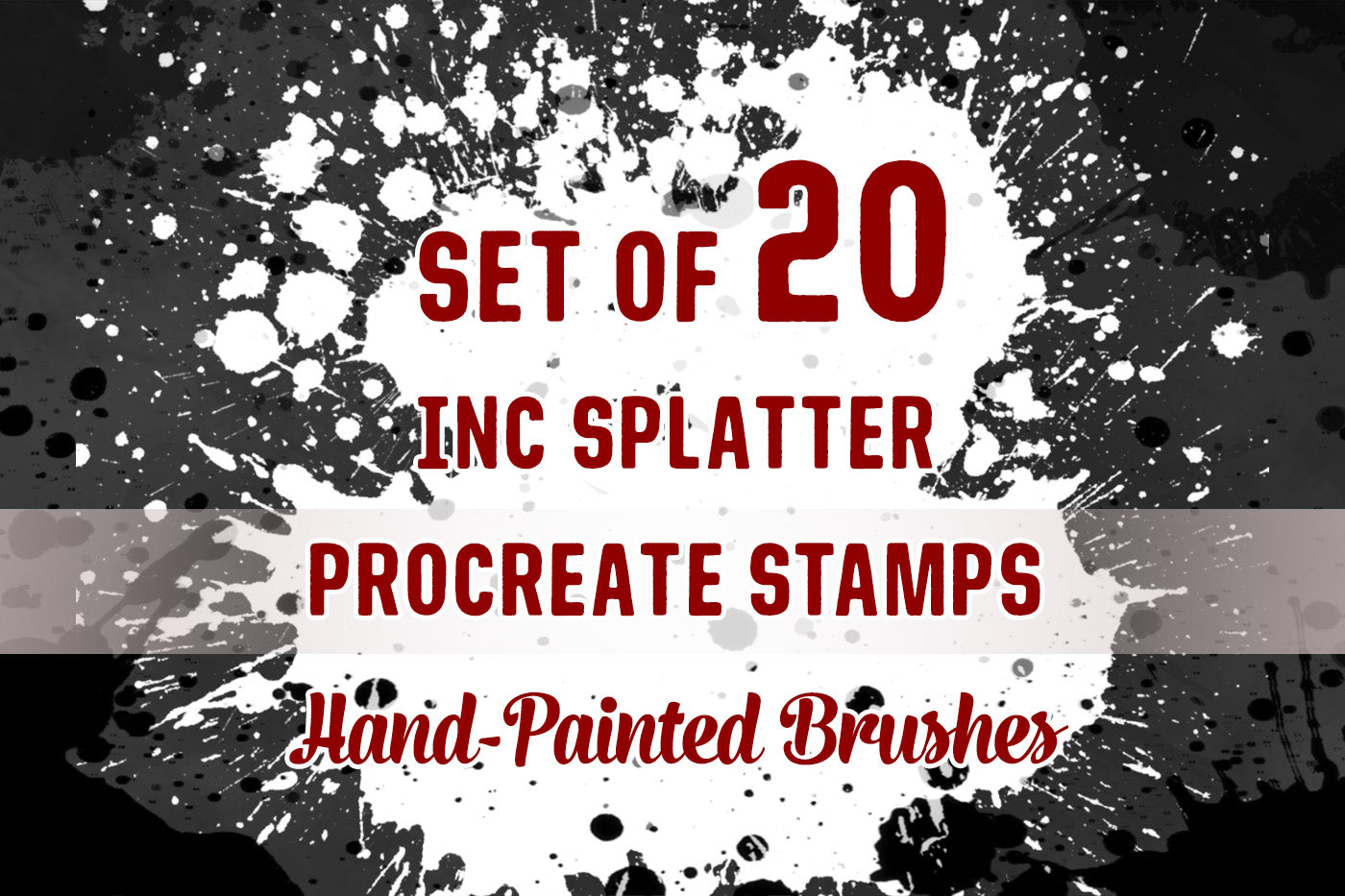 Bundle - Procreate Splatter Stamps