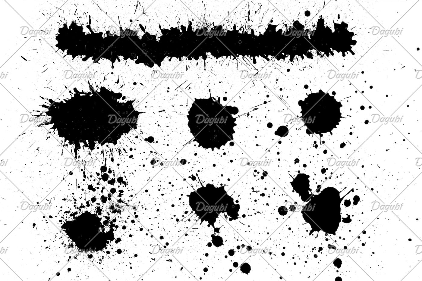 Inc Splatter - Photoshop Brushes