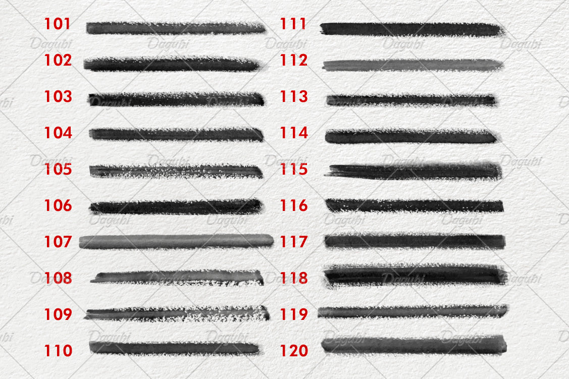 Long Brush Strokes - Adobe Illustrator Vector Brushes