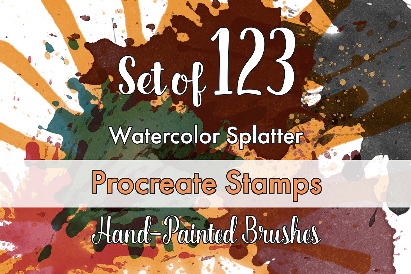 Watercolor Splatter - Procreate Stamps