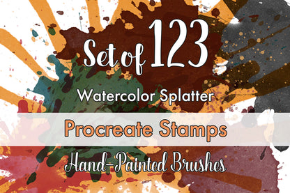 Bundle - Procreate Splatter Stamps