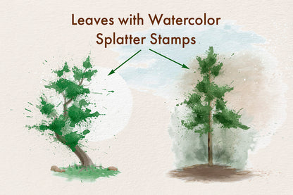 Watercolor Splatter - Procreate Stamps