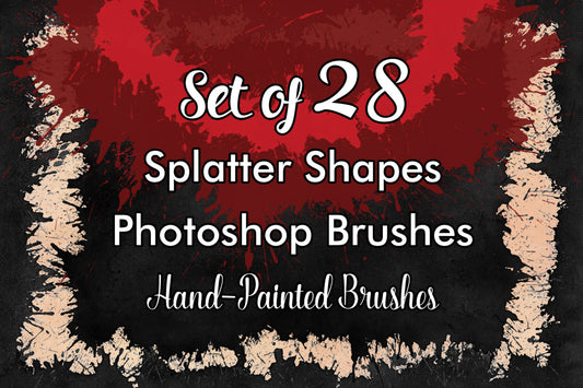 Splatter Shapes - Photoshop Brushes