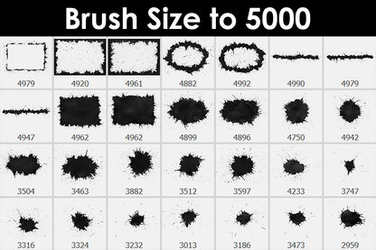 Splatter Shapes - Photoshop Brushes